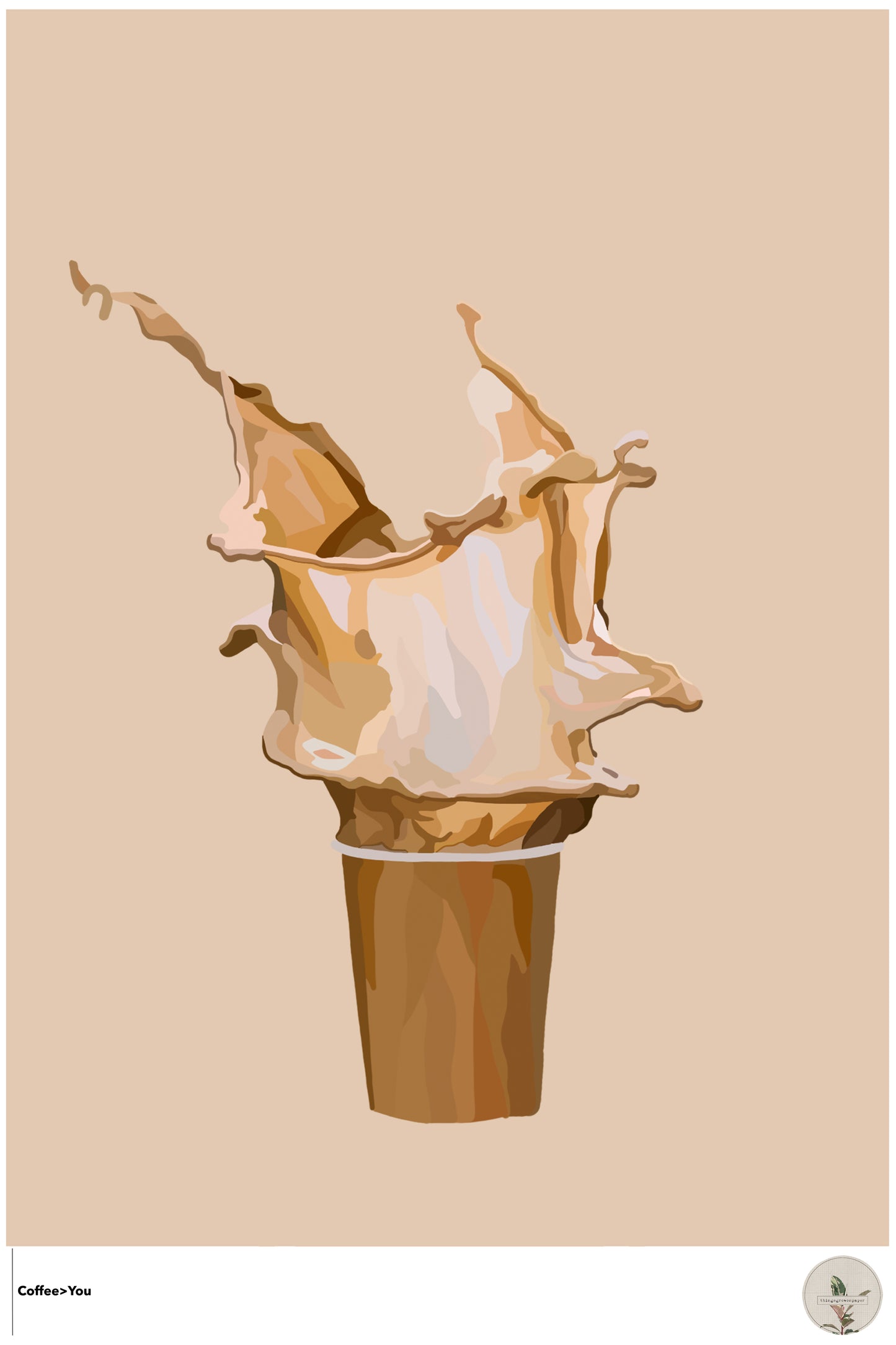 Coffee Is Ma Fuel Poster.