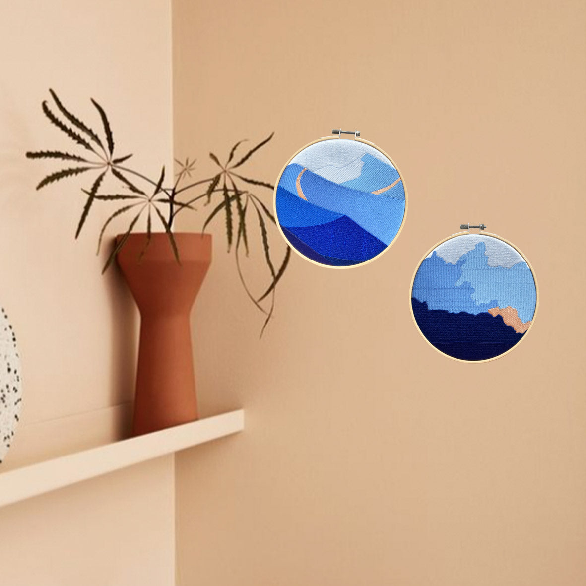 "Ethereal landscape" hoop