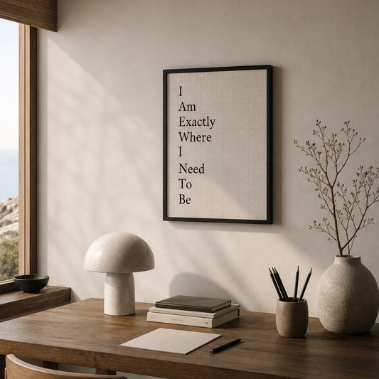 I am Exactly Where I Need To be