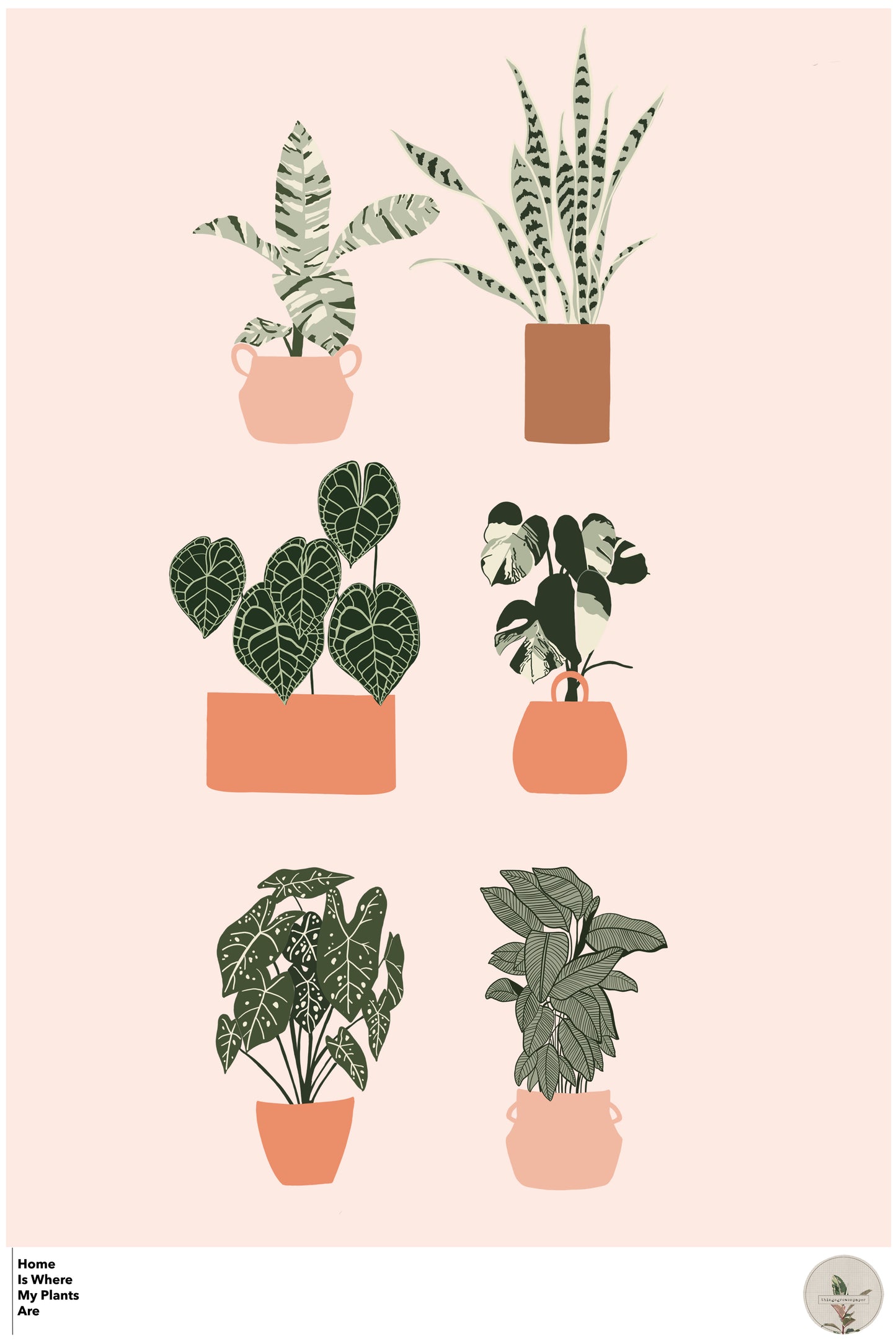 Home is where my plants are Poster.