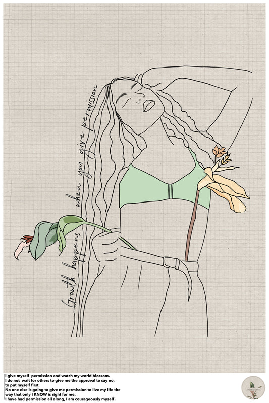 Permission to Grow Poster.