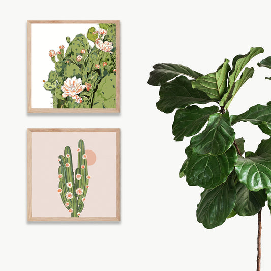 "Cactus And Flowers"