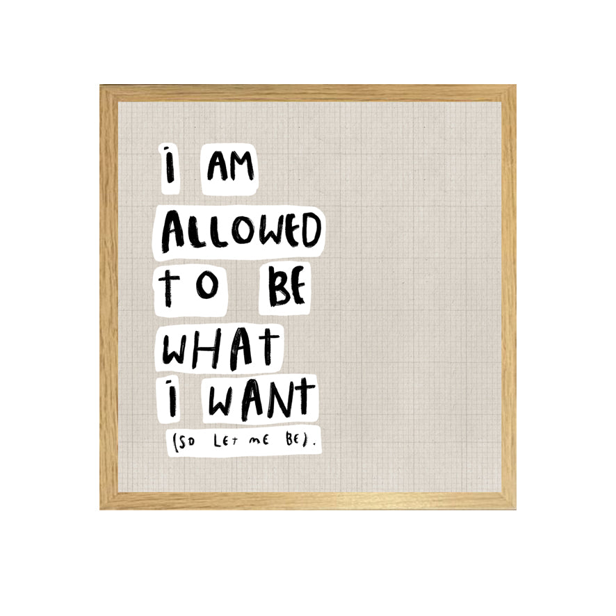 "Let me Be"